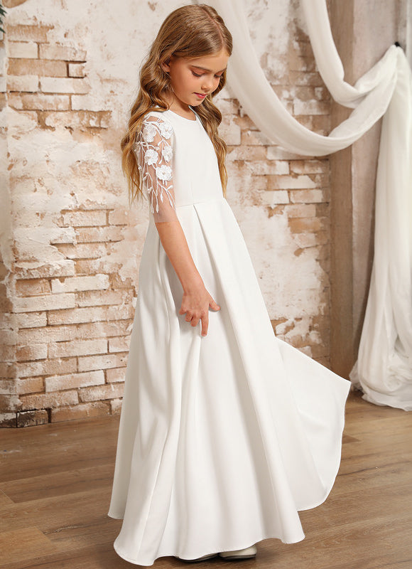 Robe Chic Blanche Évasée - gallery 5