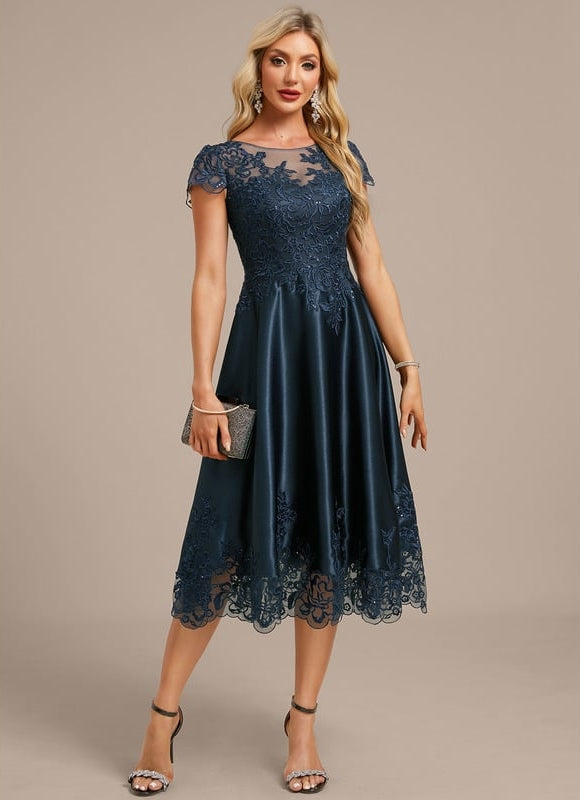 Robe Chic Satin Étoilé Légèreté - gallery 2