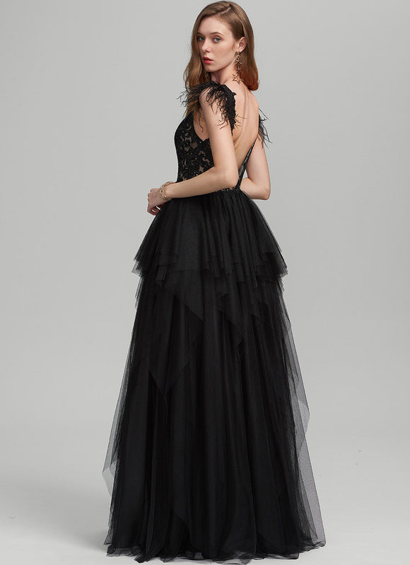 Robe De Soirée Longue Chic Noire - gallery 2