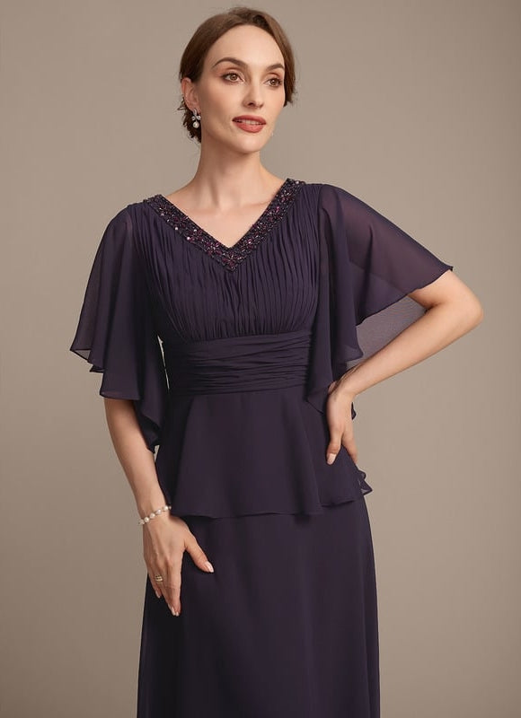 Robe Chic Plissée Améthyste - gallery 1