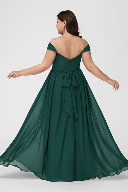 Robe Chic Mousseline Émeraude - gallery 9