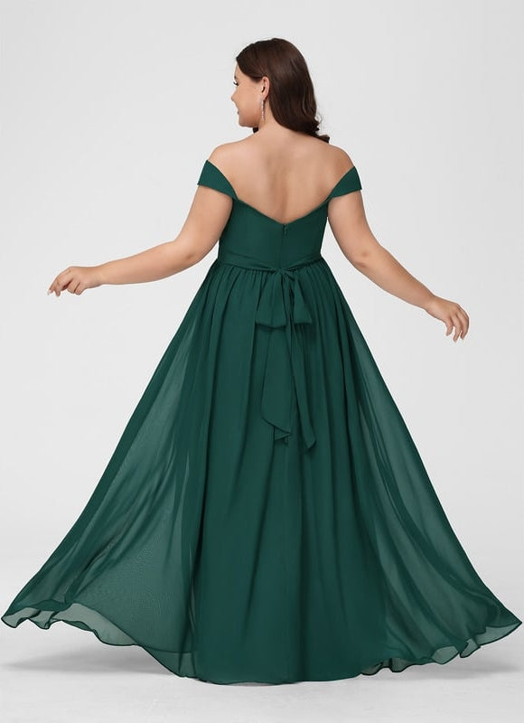 Robe Chic Mousseline Émeraude - gallery 9