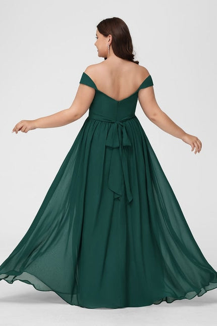 Robe Chic Mousseline Émeraude - gallery 9