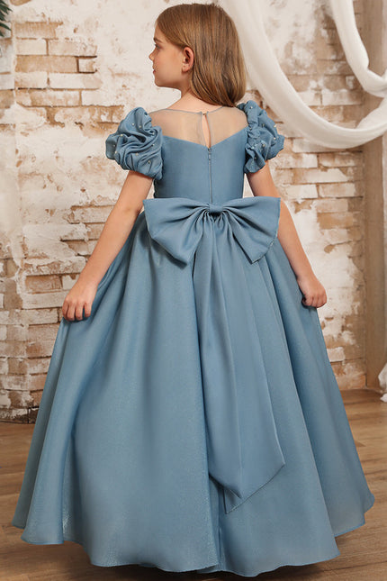 Robe Chic Bleu Doux Élégant - gallery 3