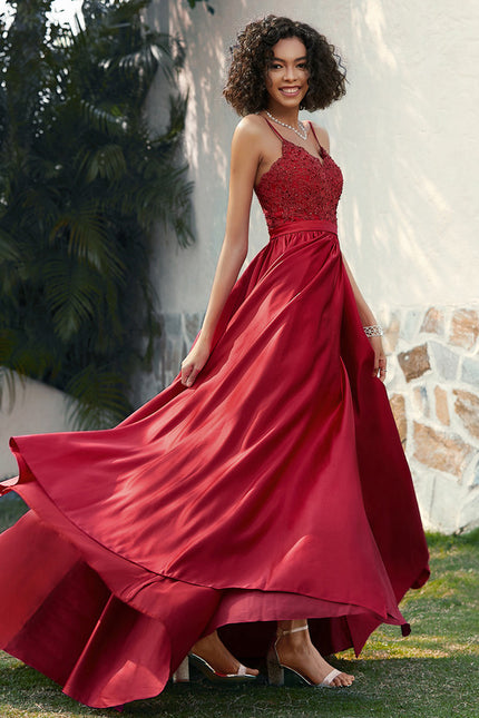 Robe Chic Satin Éclat Rubis - gallery 4