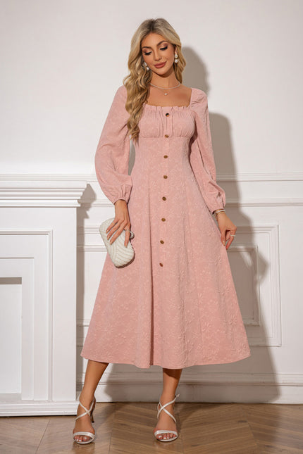 Robe Chic Midi Rose Boutonnière - gallery 1