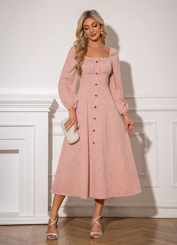 Robe Chic Midi Rose Boutonnière - gallery 1