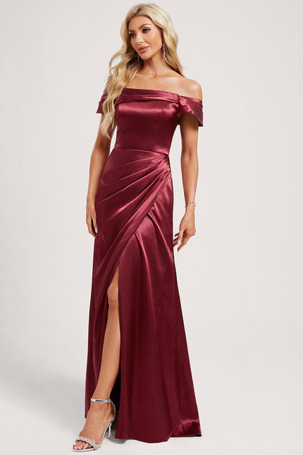 Robe Chic Satin Rouille - gallery 2