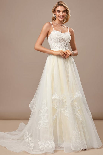 Robe Chic Tulle Ivoire - gallery 1