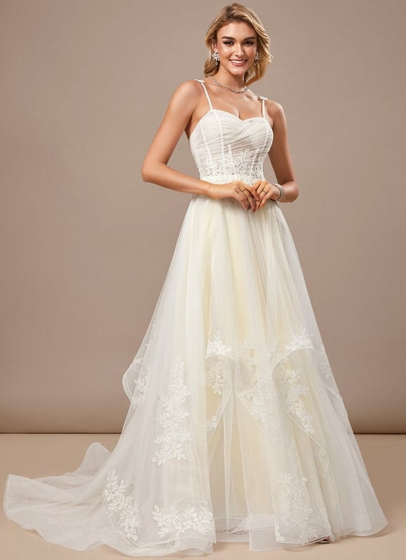 Robe Chic Tulle Ivoire - gallery 1
