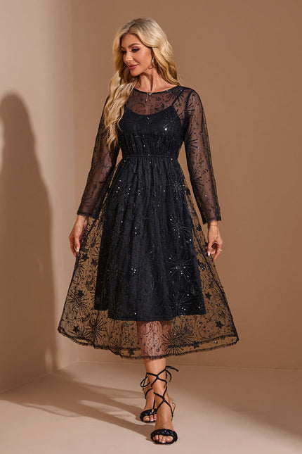 Robe Chic Noir Étoilé - gallery 6