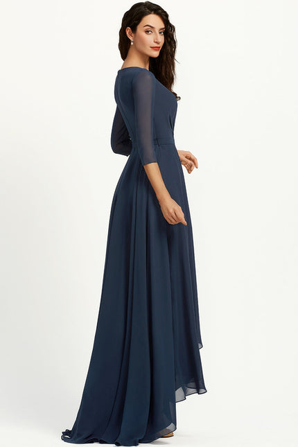 Robe Chic Drapé Azur Sublime - gallery 4