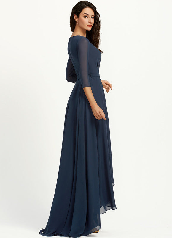 Robe Chic Drapé Azur Sublime - gallery 4