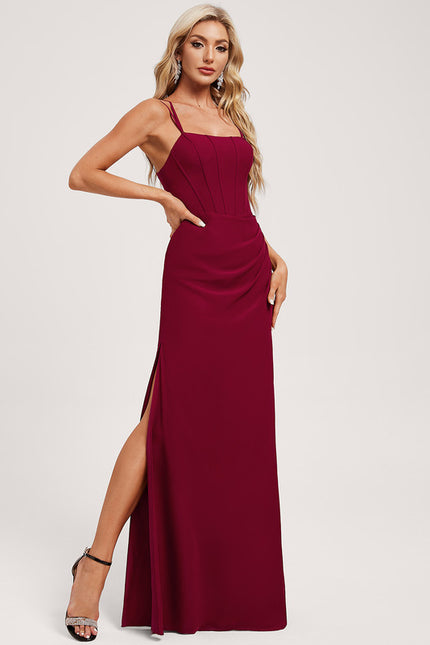 Robe Chic Sirène Bordeaux - gallery 2
