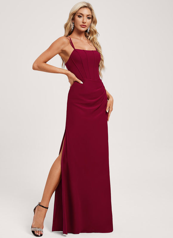 Robe Chic Sirène Bordeaux - gallery 2