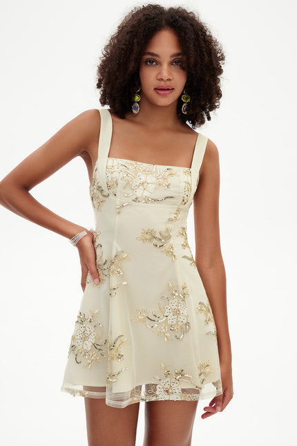 Robe Chic Fleurie Pailletée - gallery 6
