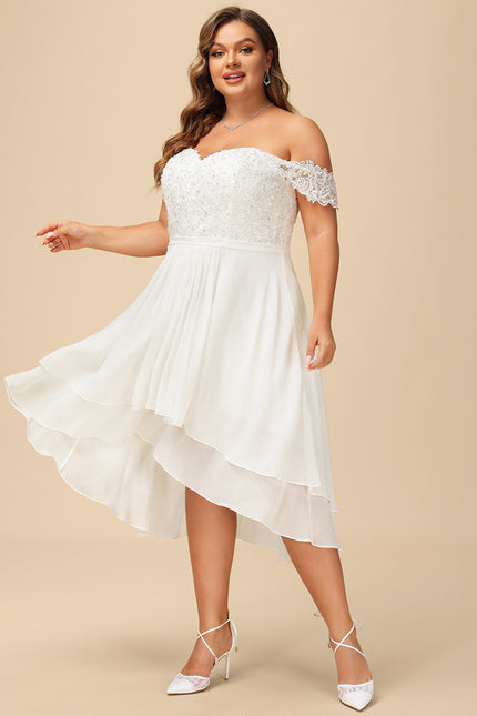 Robe De Plage Blanche Dentelle Boho Boheme Chic - gallery 6