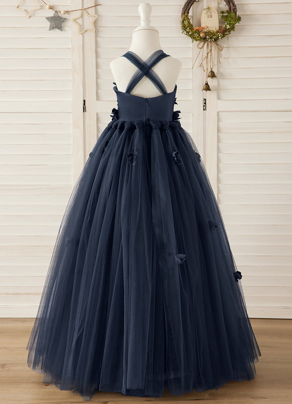 Robe Chic Bleu Nuit Princesse Tulle - gallery 1