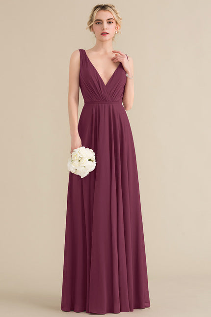 Robe Chic Longue Verte Fluide - gallery 3