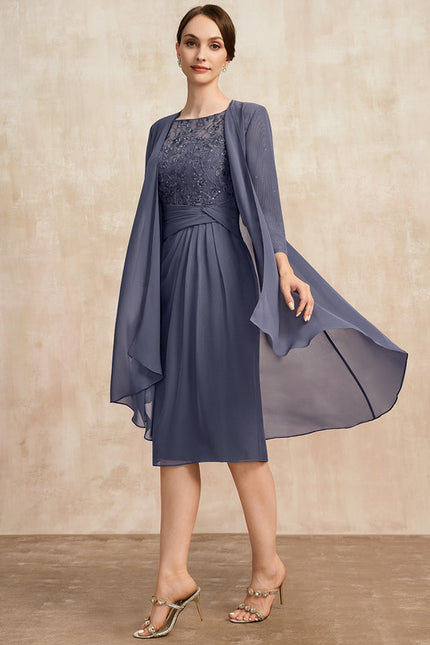 Robe Chic Violet Illusion Dentelle Courte