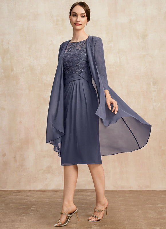 Robe Chic Violet Illusion Dentelle Courte
