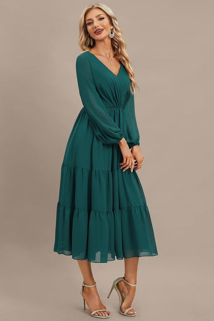 Robe Chic Émeraude Flottante - gallery 2