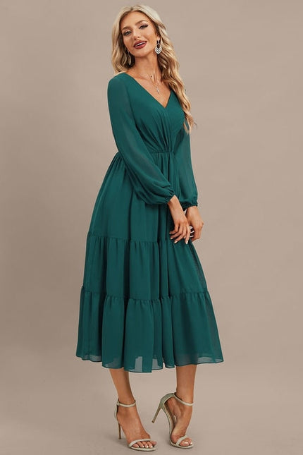 Robe Chic Émeraude Flottante - gallery 2
