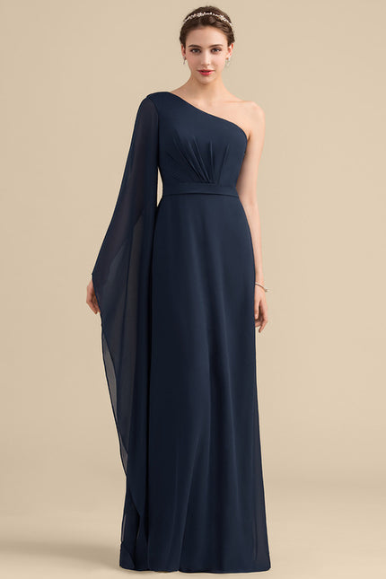 Robe Chic Asymétrique Beige - gallery 1