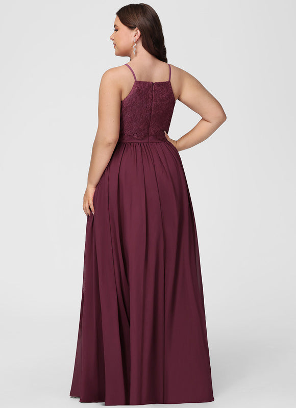 Robe Chic Mousseline Bordeaux - gallery 8