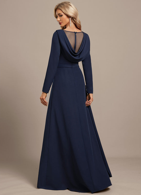Robe Chic Marine Plissée - gallery 5