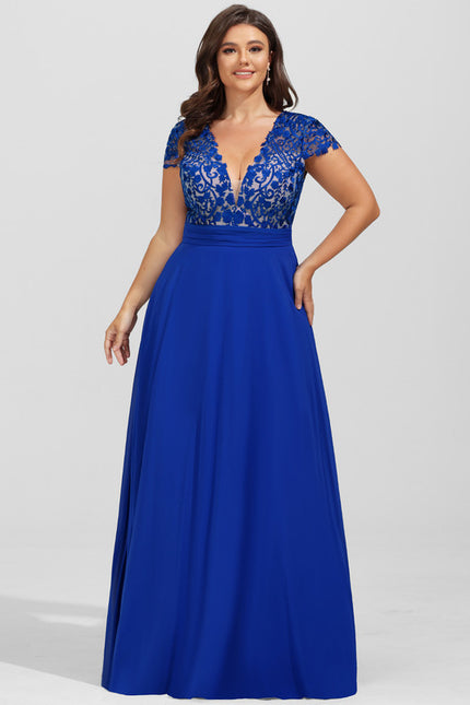Robe Chic Longue Marine Élégante - gallery 9