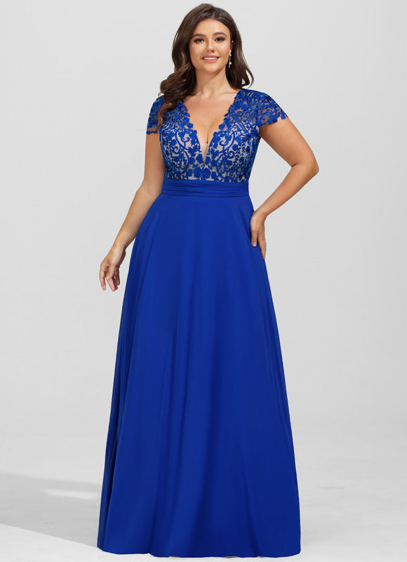 Robe Chic Longue Marine Élégante - gallery 9