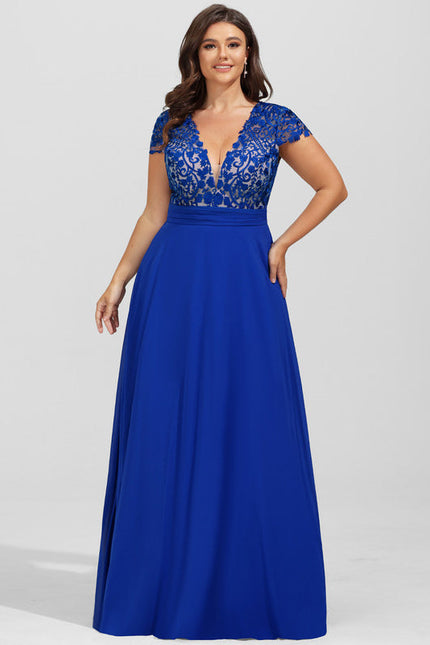 Robe Chic Longue Marine Élégante - gallery 9