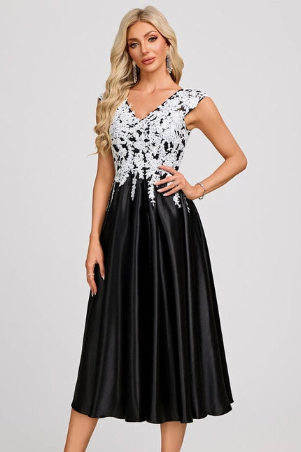 Robe Chic Noire Et Blanche - gallery 4