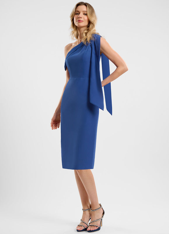 Robe Chic Asymétrique Bleu