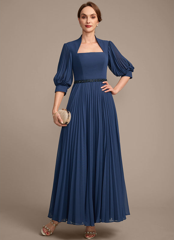 Robe Chic Plissée Marine - gallery 4