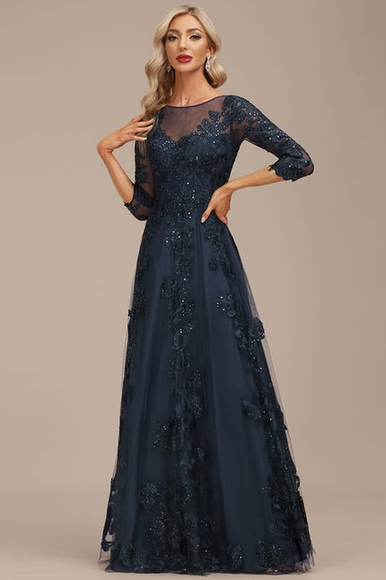 Robe Chic Étoilée Marine - gallery 5