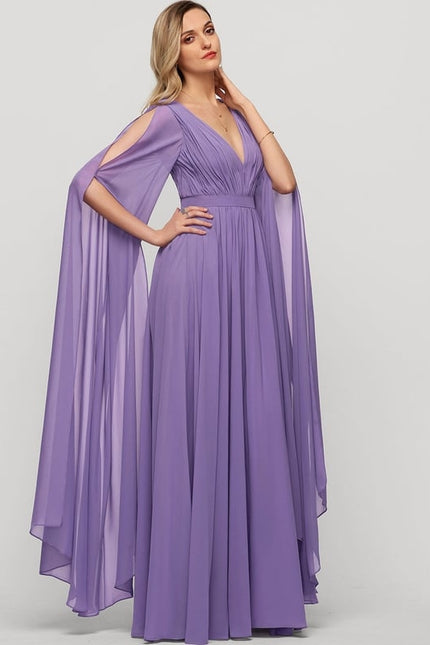 Robe Chic Longue Verte Fluide - gallery 3