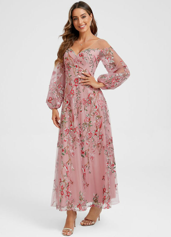 Robe Chic Noire Florale - gallery 7