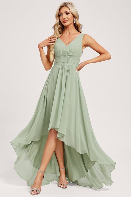 Robe Chic Mousseline Asymétrique - gallery 1