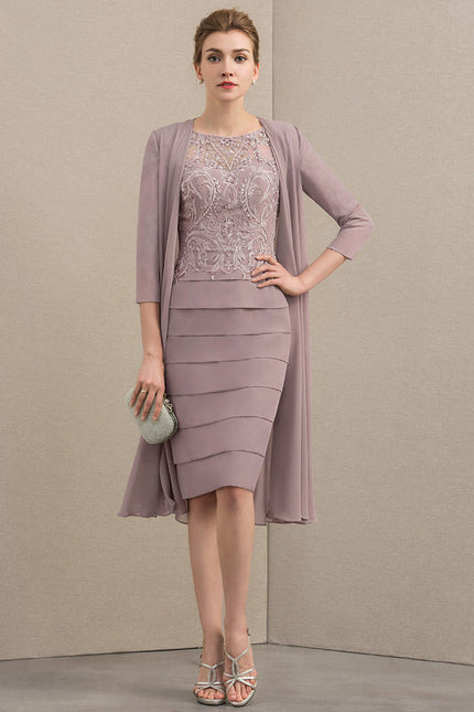 Robe Chic Élégance Plumée - gallery 1