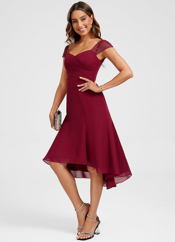 Robe Chic Bordeaux Légère - gallery 4