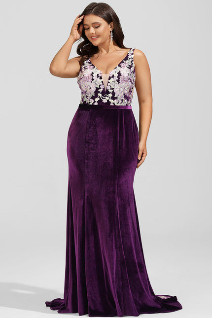 Robe Chic Velours Floral - gallery 4
