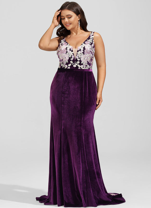 Robe Chic Velours Floral - gallery 4