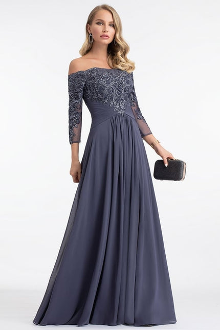 Robe Chic Élégante Charbon - gallery 4