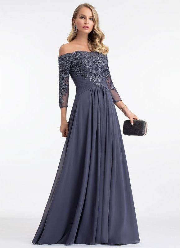 Robe Chic Élégante Charbon - gallery 4