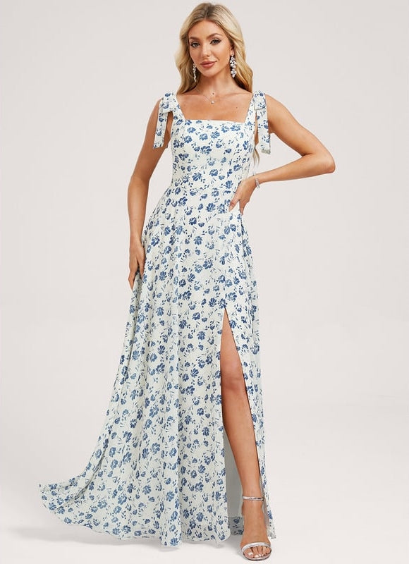 Robe Chic Longue Verte Élégante