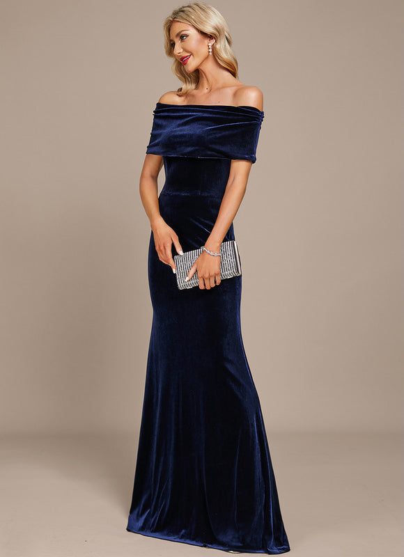 Robe Chic Velours Marine - gallery 2