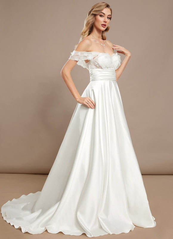 Robe Chic Élégance Florale Satinée - gallery 2