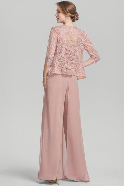 Robe Chic Élégance Rose Poudré - gallery 2